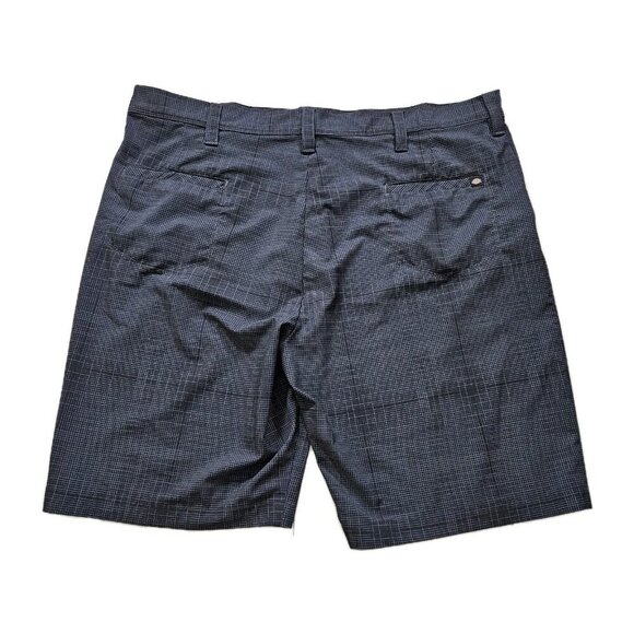 Dickies Shorts Mens 40 Blue Tiny Plaid Chino Flex Hybrid Stretch Pockets Golf - Picture 14 of 14